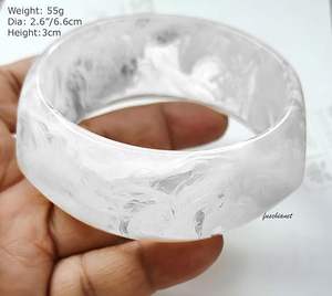 Conjunto de Pulseras de Resina Tejida a Mano, No Tóxicas, de Lujo, Personalizables, Impermeables, para Bodas - Product Image 3