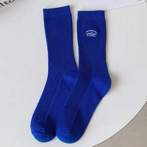 Premium ODM personalizado logotipo bordado algodón tripulación calcetines hombres acogedor Casual transpirable acanalado puño al por mayor JZVINA Vietnam fábrica - Product Image 2