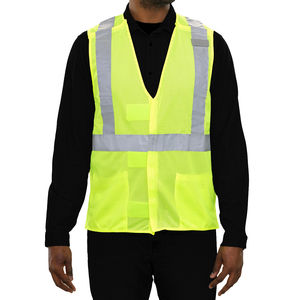 Chaleco de Seguridad Reflectante LED Impermeable de Poliéster de Alta Calidad ANSI Clase 1, Logotipo Personalizado, Nuevo Diseño de Impresión, para Exteriores - Product Image 6