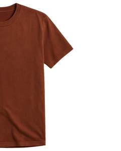 T-shirt en coton pour homme, col rond, décontracté, manches courtes, uni, tissu doux et respirant, t-shirt vierge pour impression - Product Image 3