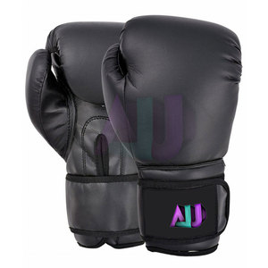 Guantes de Boxeo de Cuero Resistentes de Diseño Profesional Personalizado, Transpirables, que Absorben la Humedad, con Cierre de Velcro, Alta Calidad - Product Image 1