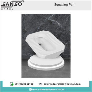 Cuvette de toilette indienne de qualité supérieure au design moderne avec garantie de 5 ans pour un usage domestique et hôtelier, en céramique blanche, prix bas - Product Image 2