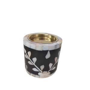 Porte-bougie et support à bougie en nacre, design lumineux, idéal pour la décoration intérieure et les décorations festives. - Product Image 2
