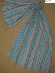 100% Viscose Printed Stripe Shawl Soft Casual Winter Rayon Scarf for Adults Traditional Scarves & Shawls - Product Image 3