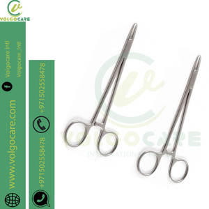 Portaagujas quirúrgico de acero inoxidable Certificado CE de alta calidad, instrumentos de 26,0 cm, portagujas Mayo Hegar, potencia Manual - Product Image 1