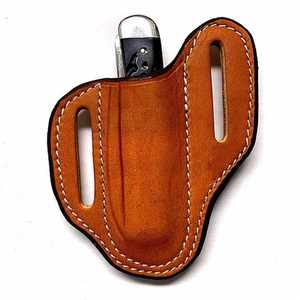 Funda plegable para cuchillo, Funda de cuero de vaca, funda plegable de almacenamiento, Funda de cuero para cuchillo al aire libre - Product Image 2