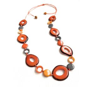 Collar de cuentas de resina multicolor con aspecto de moda de resina para fiestas de boda, compromiso, fiestas de Navidad y ropa de oficina - Product Image 3