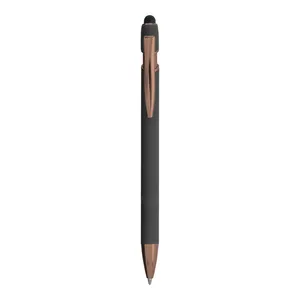 Penna Touch Screen in Alluminio Gommato Personalizzata per Uso Promozionale - Product Image 1