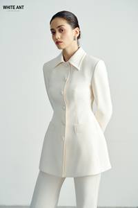 Design de luxe AMITY CHEMISE VESTE Avec Boutons Poches Bonne Qualité Rayonne Spandex Tissu Tissé Costume Femme Prix de Gros - Product Image 5