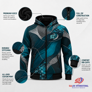 Vente en gros de sweats à capuche personnalisés avec motif mosaïque pétrole, fermeture éclair intégrale, impression intégrale, streetwear, fournisseur d'usine de vêtements OEM ODM - Product Image 6