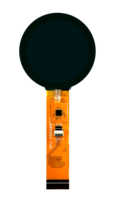 1,8 Zoll Rundes 360x360 MIPI 1Lane/RGB 6bit/MCU 8bit/QSPI IPS LCD-Anzeigemodul AGC-Glas für Industriepanels
