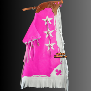 Nouvelles cuissardes en cuir de vache véritable de style occidental pour femmes pour l'équitation - Product Image 3