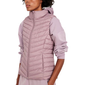 Gilet matelassé pour femme, hiver, chaud, fermeture éclair, rembourrage en coton, nylon, sans manches, grande taille, coupe personnalisée avec OEM - Product Image 3