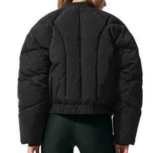 Vestes matelassées personnalisées pour hommes, fermeture éclair sur le devant, col montant, coupe régulière, toile imperméable, séchage rapide - Product Image 4