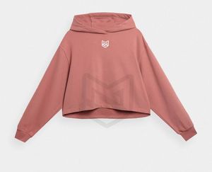 La mayoría de las ventas de alta calidad de algodón en blanco rosa con capucha de talla grande pulóver sudadera liso de gran tamaño personalizado sudaderas con capucha de mujer - Product Image 1