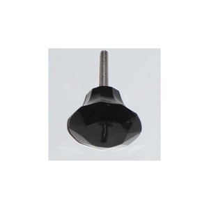 2025 Wardrobe and Cabinet Decorating Black Color <b>Glass</b> <b>Knobs</b> Handle Exclusive Design Antique Style Cupboard <b>Door</b> Puller Handle - Product Image 1