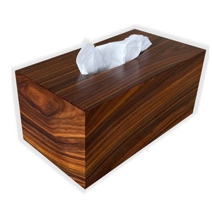 Rectangle nouveau design boîte à mouchoirs en bois chambre d'hôtel restaurant vaisselle boîte à mouchoirs en bois à un prix abordable - Product Image 5