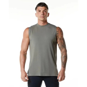Nueva camiseta sin mangas de talla grande para hombre, camiseta informal tejida de secado rápido transpirable personalizada - Product Image 1