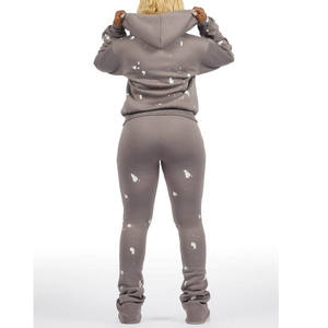 Ensemble de survêtement de sport pour femmes, jogging, poche cargo, confortable, respirant, tenue de sport pour la remise en forme, l'entraînement, la course à pied - Product Image 1