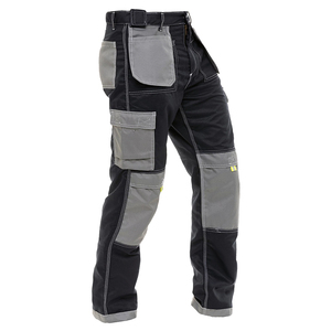 Pantalones de trabajo de cintura media ligeros Unisex personalizados varios colores al aire libre Casual impermeable Cargo bolsillos laterales ropa de seguridad pesada - Product Image 2