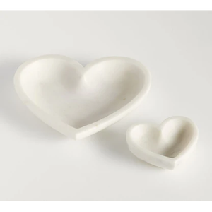 Plateau en marbre Plateau à motifs personnalisables Organisateur de bagues à bijoux en forme de cœur Plateau de service en marbre Prix supérieur - Product Image 2