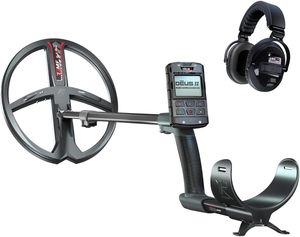 เครื่องตรวจจับโลหะ x.p ใหม่ขายดีสำหรับขดลวด Fmf II-34ซม. พร้อมหูฟัง WSAII-XL w/deus II REMOTE และ S telescopic Rod - Product Image 1