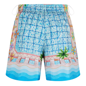 Shorts d'extérieur pour hommes avec tissu durable Shorts en maille athlétique pour un confort rafraîchissant Shorts en coton décontractés avec cordon de serrage à la taille - Product Image 5