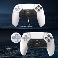 Joysticks Bluetooth et contrôleur de jeu sans fil à vibration à double choc pour PS 5
