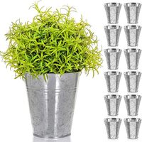 Pots à fleurs galvanisés, jardinières, décoration de balcon, pots de plantes durables et élégants pour l'extérieur, conteneurs à suspendre au mur, sculptés à la main, DCI