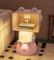 Table de chevet en résine LED de dessin animé HJ HOME pour chambre d'enfant, table décorative pour appartement et hôpital
