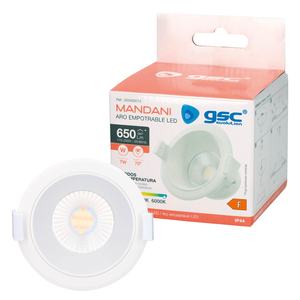Mandani 7W 90mm plafoniera LED rotonda da incasso, antiabbagliamento, bianca (GSC 200400014) - Product Image 3