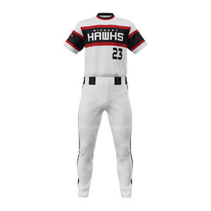 Personnalisation Équipe de sport américain personnalisé blanc marron rayures style personnalisé cousu maillots de baseball - Product Image 2