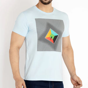 T-shirt personnalisé pour hommes, poids lourd 100% coton, longue durée, impression par transfert de chaleur, personnalisable en vrac, vente en gros - Product Image 2