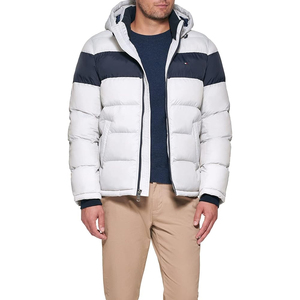 2024 Otoño Invierno nueva chaqueta gruesa de algodón para hombre con capucha personalizada cálida espesar chaqueta acolchada con capucha desmontable - Product Image 4