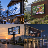 Panneau LED extérieur P5 960x960mm, installation rapide pour publicité extérieure de centres commerciaux, vente en gros d'usine, fournitures pour projets OEM