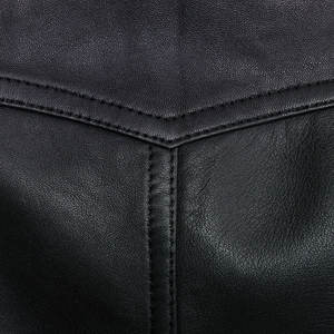 Veste de moto d'hiver en cuir de mouton véritable pour femmes Doublure tissée en satin de haute qualité Réversible Respirant Coupe-vent Vente en gros - Product Image 3