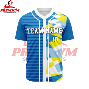 Vente en gros de maillots de baseball à rayures personnalisés pour jeunes avec nom et logo personnalisé maillots de baseball et softball - Product Image 1