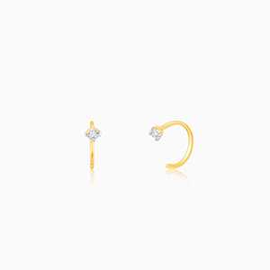 Boucles d'oreilles or avec diamant précieux - Product Image 4
