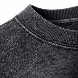 Sudadera Oversize de Algodón Pesado con Efecto Ácido para Hombre, Estilo Urbano, Aspecto Vintage Lavado, OEM - Product Image 6