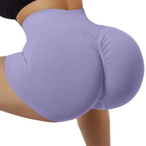 Taille haute entraînement sans couture fitness vêtements de sport shorts de compression pour femmes leggings, sans couture, taille haute - Product Image 2