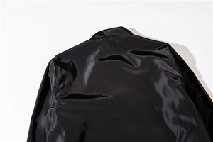 Haute qualité hommes solide couleur noire mode Street Wear vestes vierges personnalisées unisexe Slim Fit 2025 veste - Product Image 2