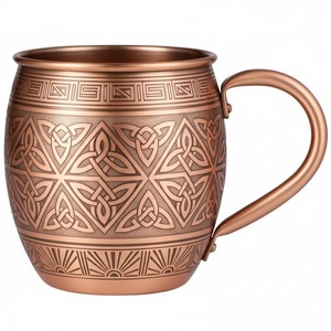 Juego de 4 Tazas de Cerveza y Cócteles de Cobre Sólido con Acabado Martillado, Tazas de Cobre Premium Hechas a Mano, Juego de Regalo de Artículos de Bar a un Precio Razonable - Product Image 4
