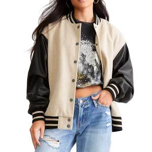 Blouson universitaire femme 2025 – Qualité supérieure, respirant, épaules tombantes – Nouvelle collection tendance pour femme – Vente flash - Product Image 1