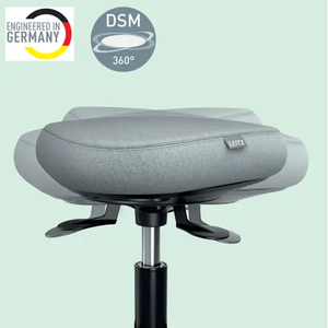Sgabello Ergo Active con Ruote Nero - Product Image 2