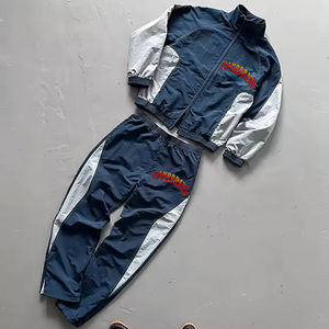 Conjuntos de ropa deportiva más vendidos, venta al por mayor, chándal de nailon para hombre, chaquetas con cremallera y conjunto de Jogger, chándal, conjuntos cortavientos - Product Image 4