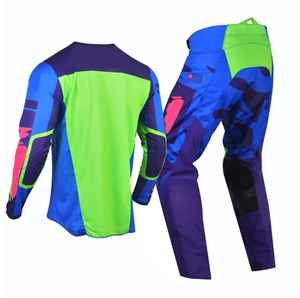 ชุดแข่งมอเตอร์ครอสแบบกำหนดเองชุดแข่งรถวิบากเสื้อเจอร์ซีย์และกางเกงชุดแข่งมอเตอร์ครอสสำหรับผู้ใหญ่ที่มีน้ำหนักเบา - Product Image 6