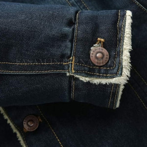 แจ็กเก็ตยีนส์สำหรับผู้ชายระบายอากาศได้ดี - Product Image 6