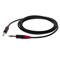 Connecteur de prise téléphonique mono TS 6,3 mm 10A avec contact en laiton plaqué noir électrophorétique rouge pour câble de guitare