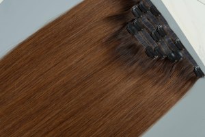 Vietnamese Virgin Remy Hair Super Double Drawn Cuticle Align Silky Bone Straight <b>Brown</b> Color Hair Extension - Product Image 3