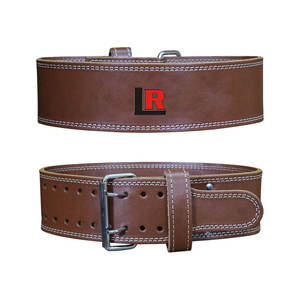 Cinturón de entrenamiento de piel de vaca negro personalizado para levantamiento de pesas cuero genuino duradero con diseño duradero producto de seguridad física - Product Image 1